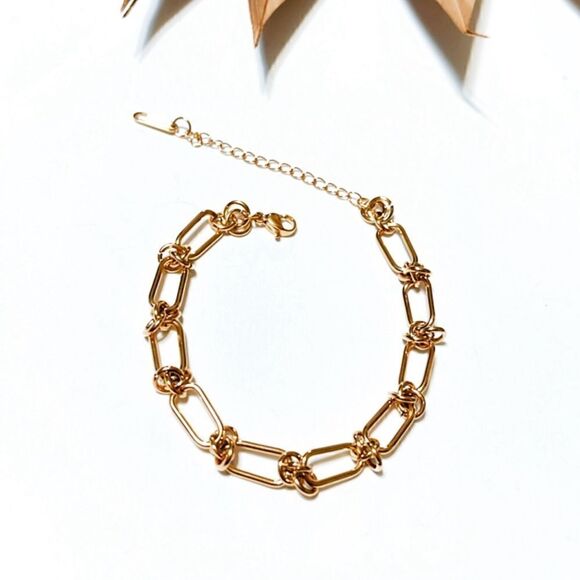 Minimalist link chain bracelet A176 - Picture 2 of 4